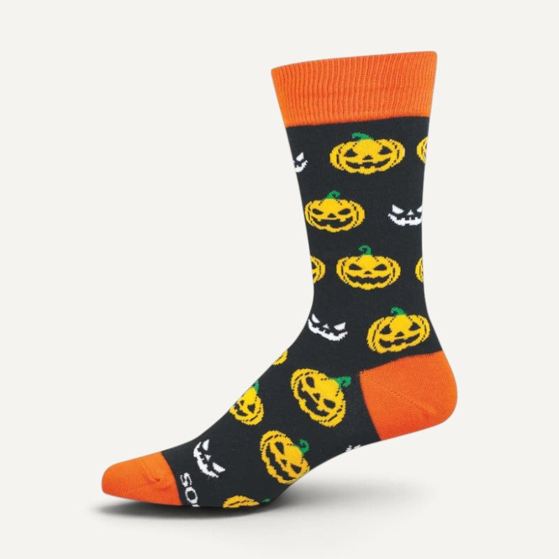 Men's Spooky Pumpkins Black