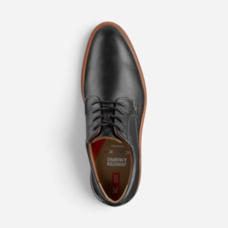 Men's XC+ Parker Plain Toe Black Waterproof Full Grain