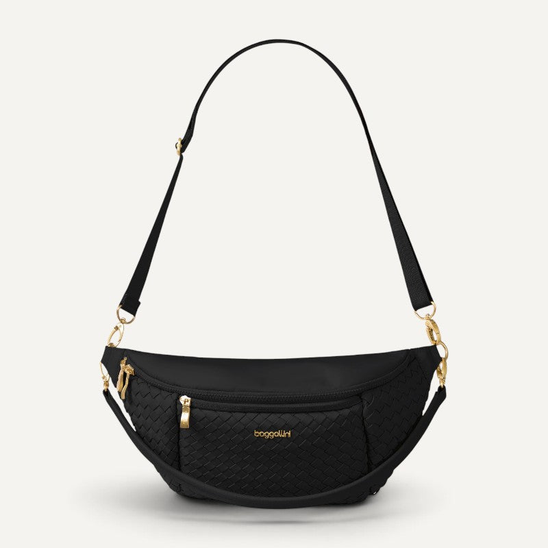 Stanton Woven Crossbody Black