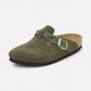 Boston Braided Thyme Suede Leather Narrow